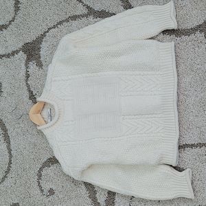 Women's Givenchy logo knit cream sweater